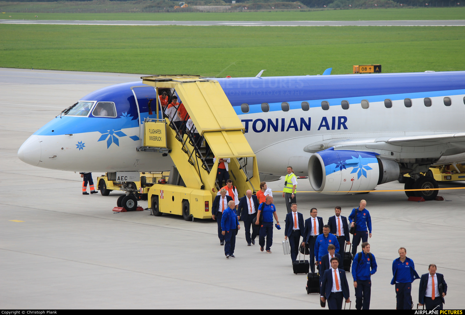 Estonian Air ES-AEC aircraft at Innsbruck