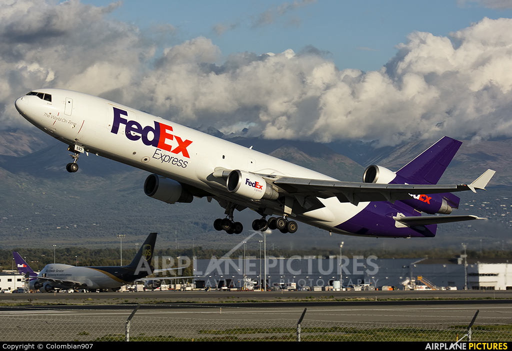 FedEx Federal Express N527FE aircraft at Anchorage - Ted Stevens Intl / Kulis Air National Guard Base