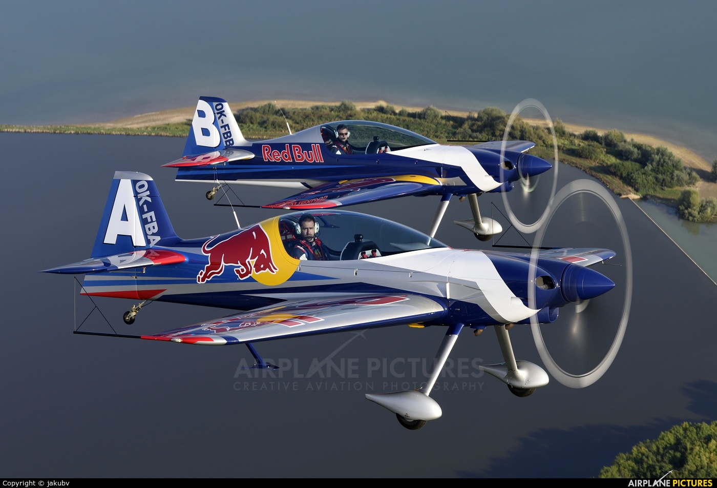 The Flying Bulls Duo : Aerobatics Team OK-FBA aircraft at In Flight - Czech Republic