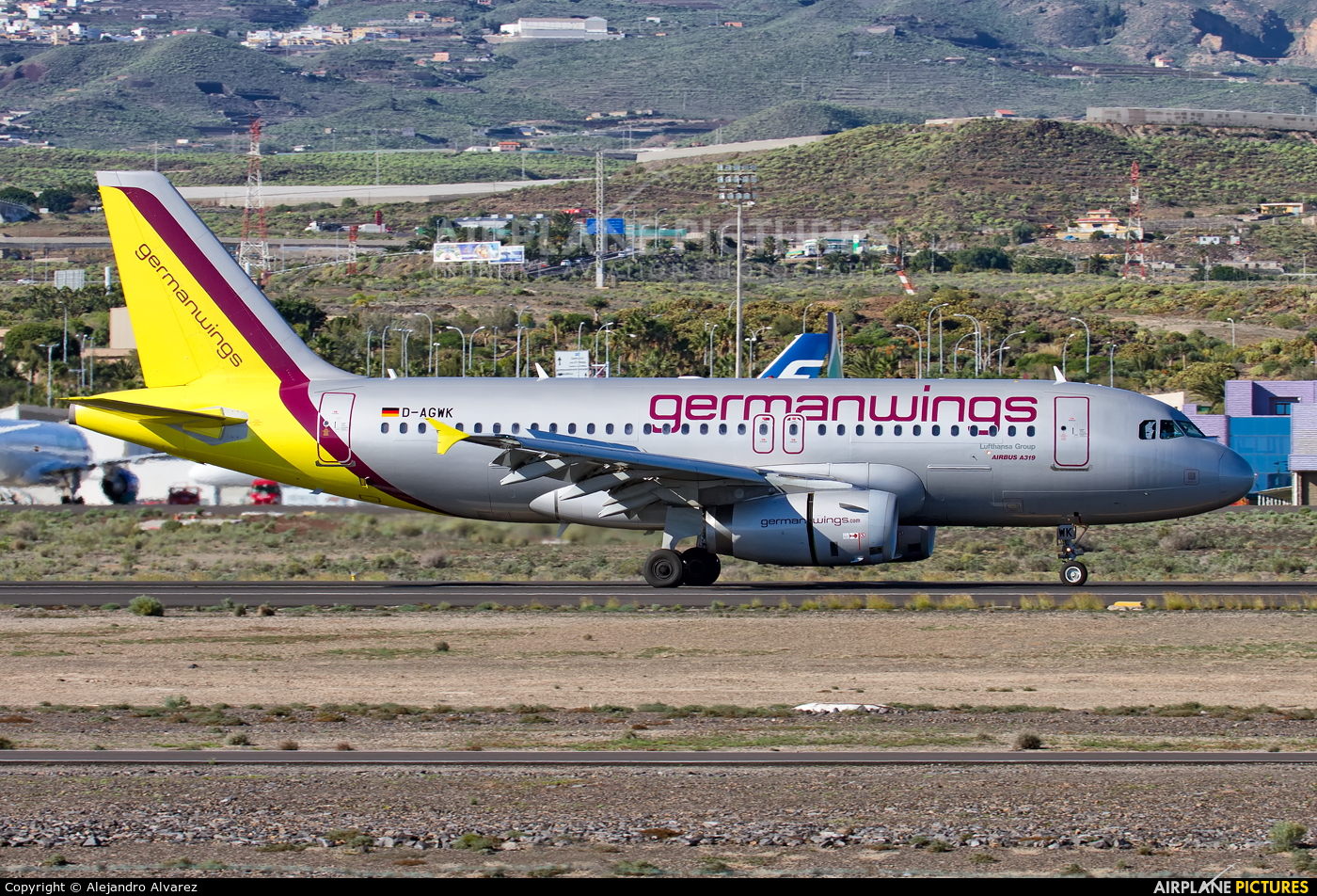Germanwings D-AGWK aircraft at Tenerife Sur - Reina Sofia