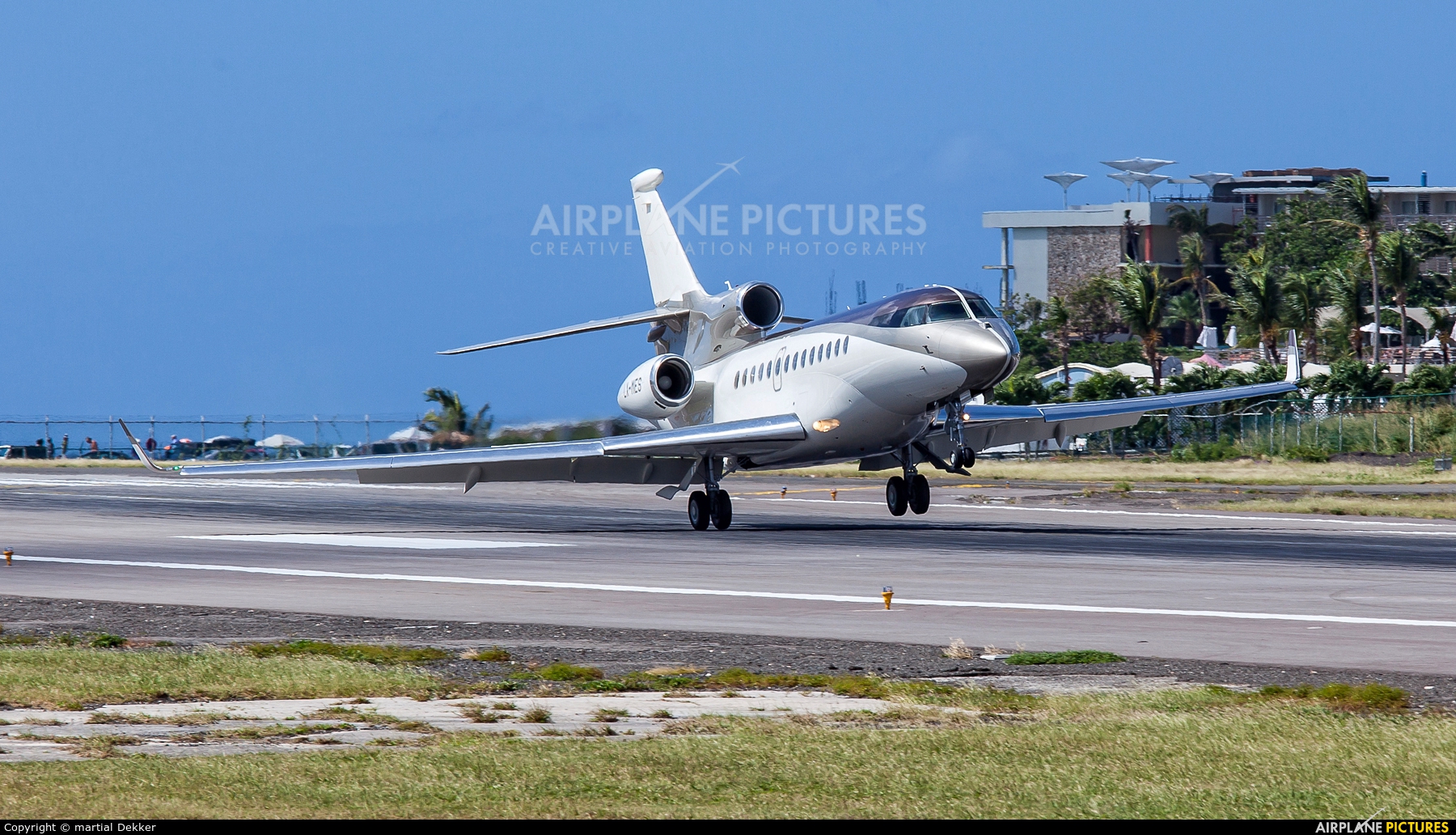 Private LX-MES aircraft at Sint Maarten - Princess Juliana Intl
