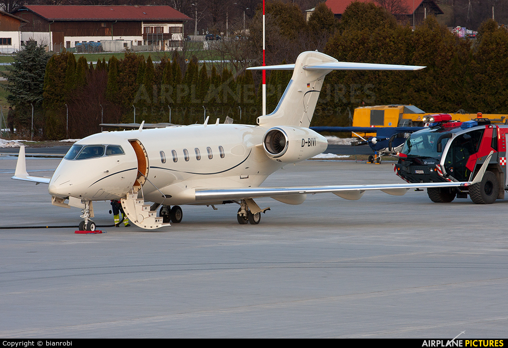 Private D-BIVI aircraft at Innsbruck