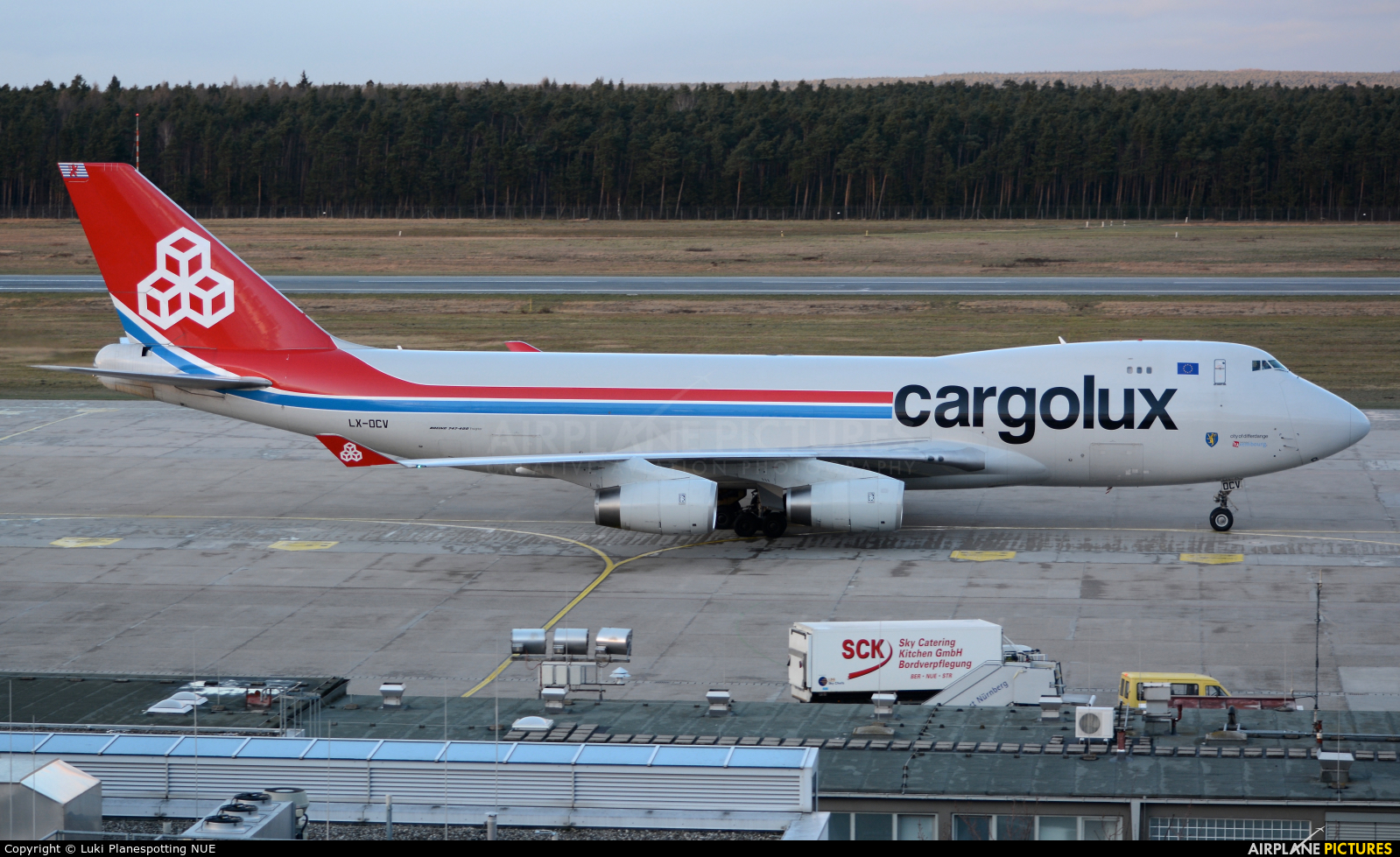 Cargolux LX-OCV aircraft at Nuremberg