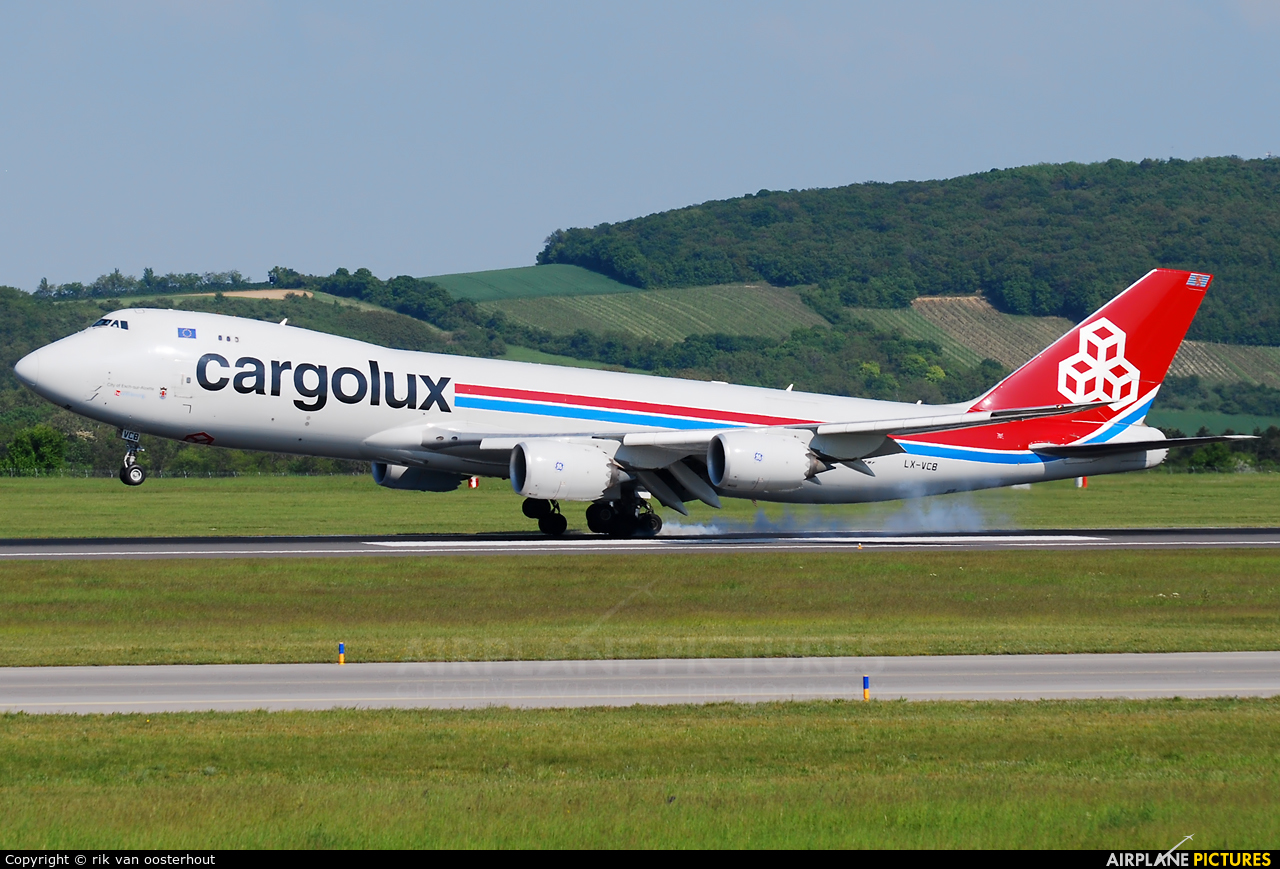 Cargolux LX-VCB aircraft at Vienna - Schwechat