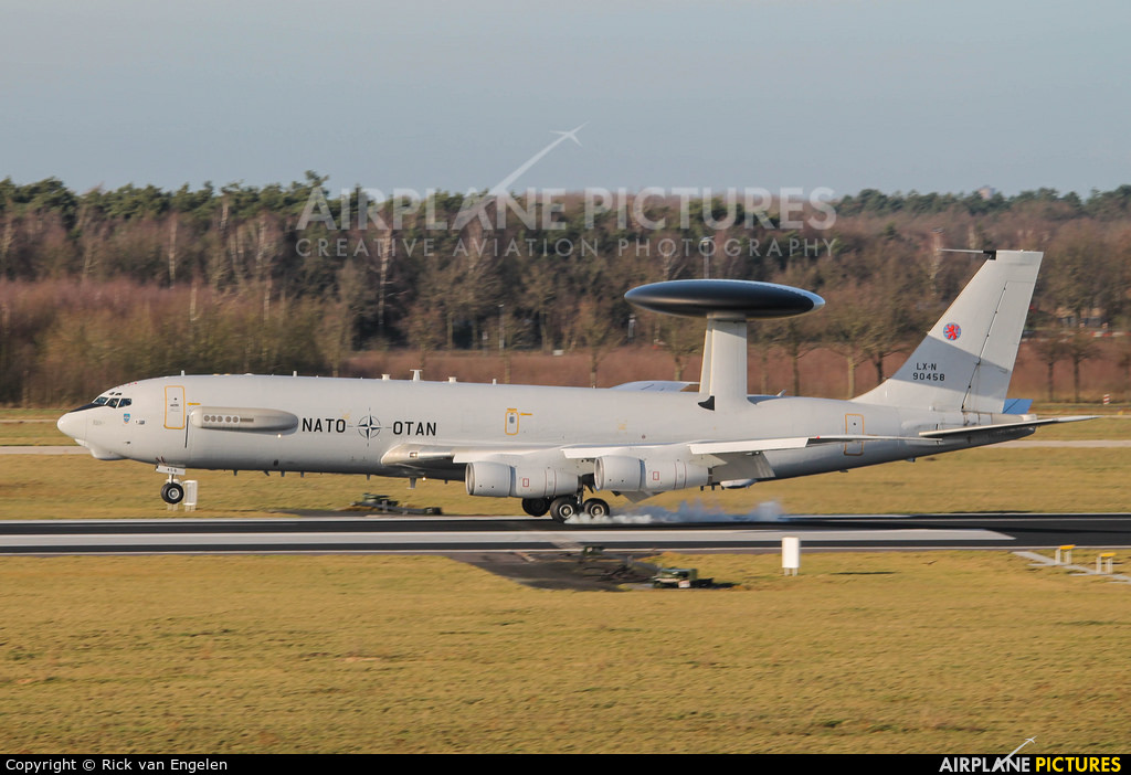 NATO LX-N90458 aircraft at Eindhoven