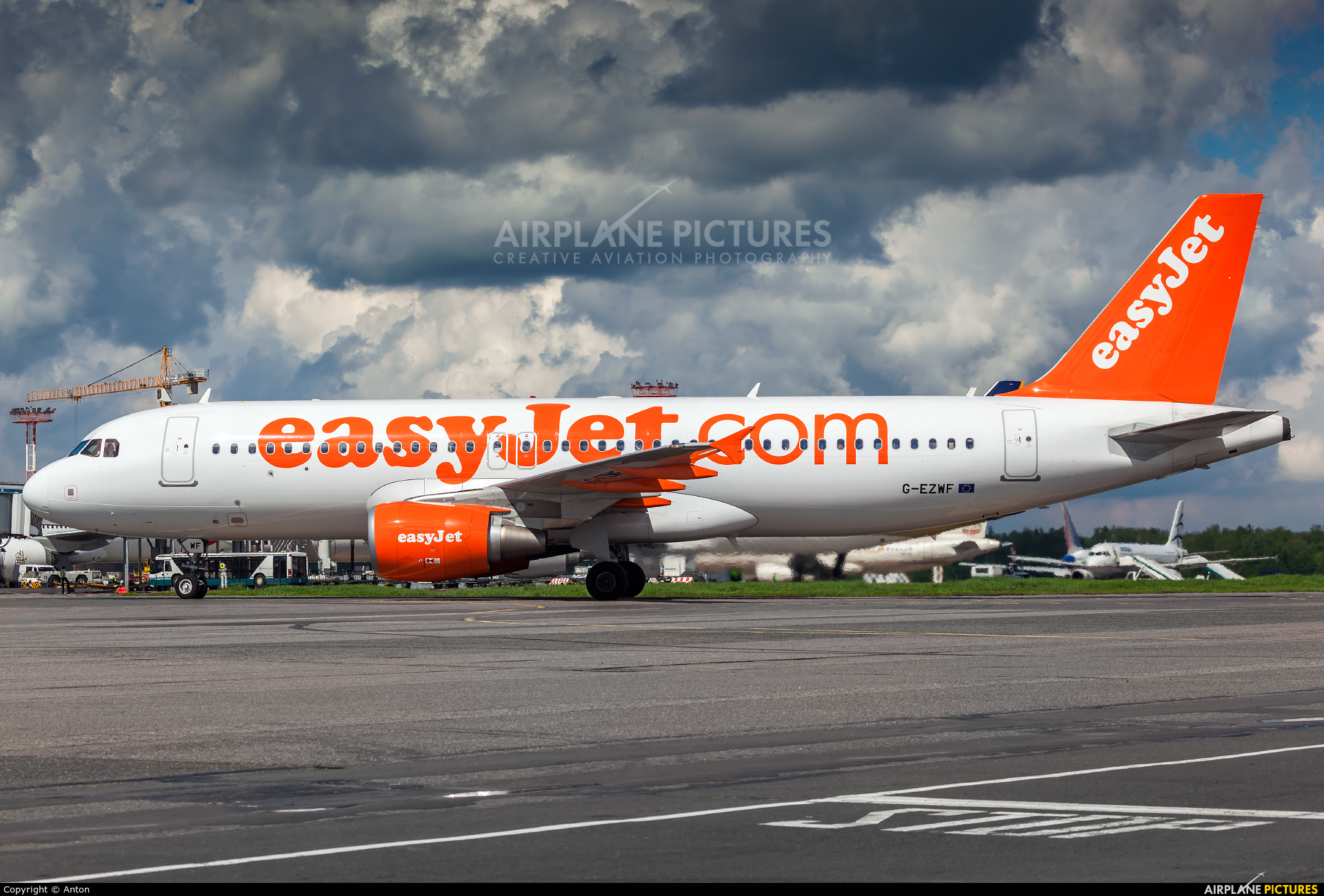 easyJet G-EZWF aircraft at Moscow - Domodedovo