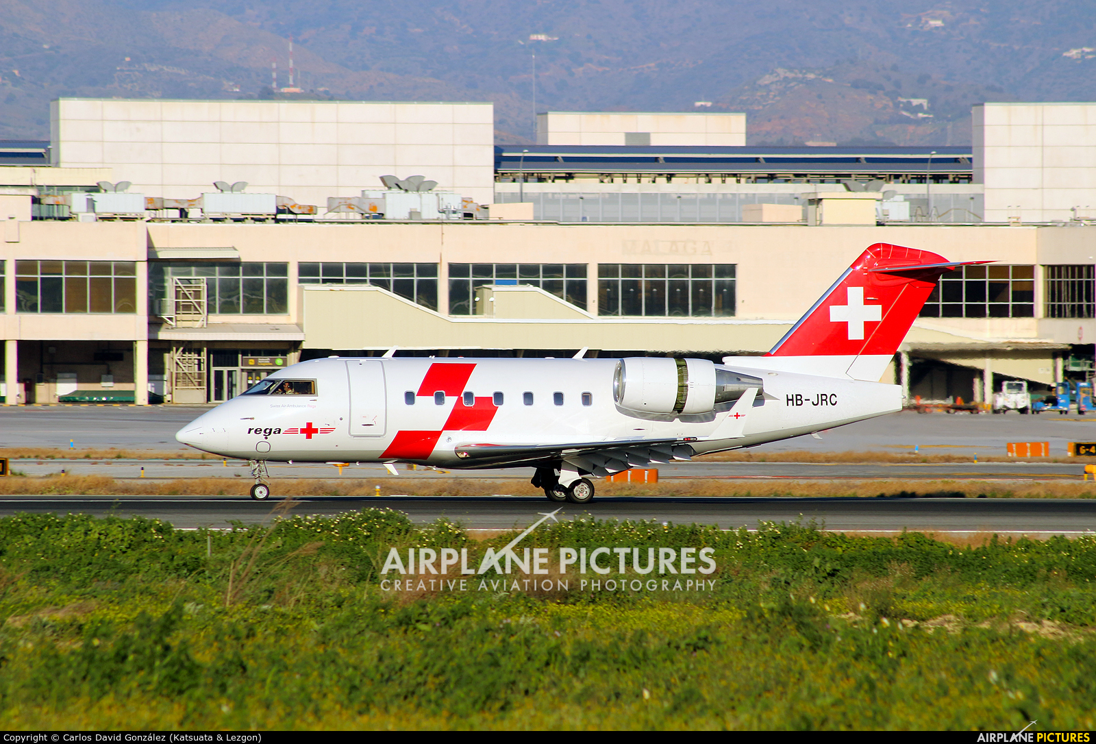 REGA Swiss Air Ambulance  HB-JRC aircraft at Málaga