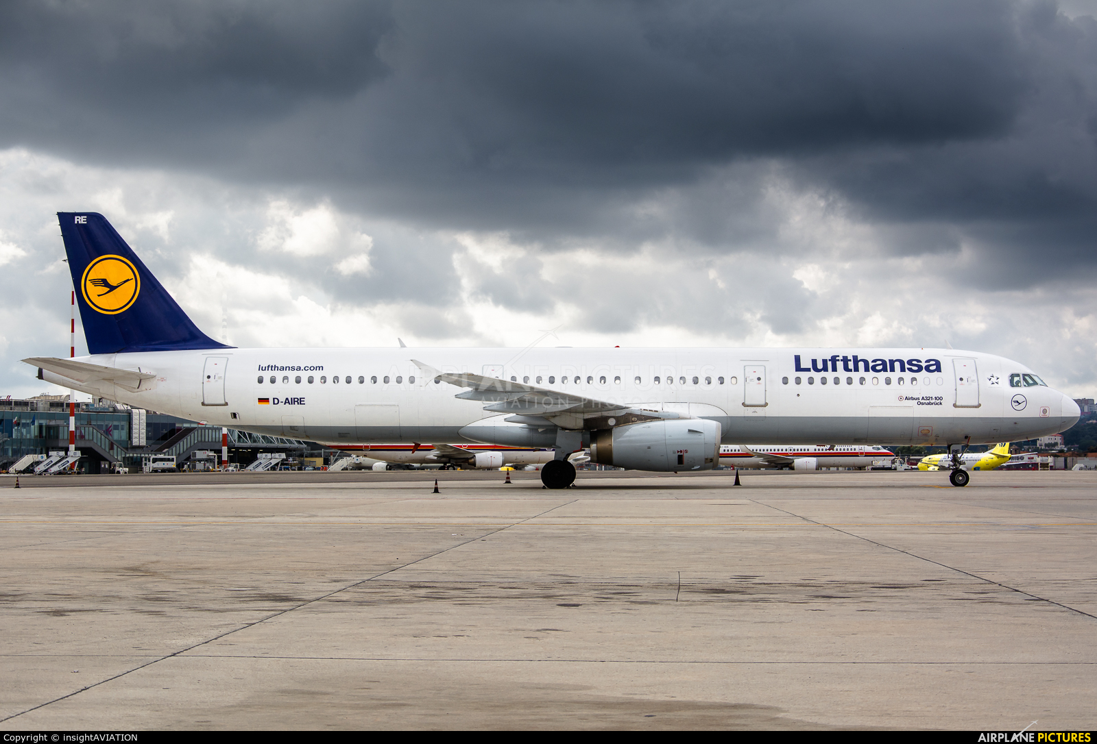 Lufthansa D-AIRE aircraft at Naples - Capodichino