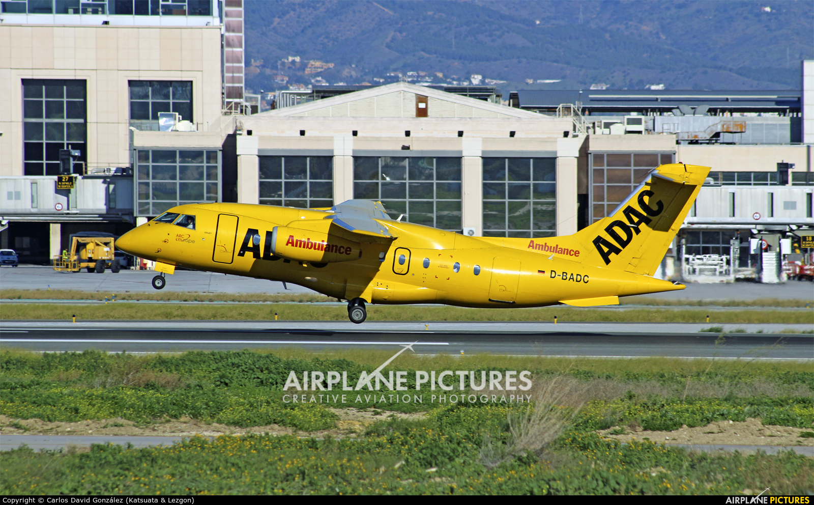 ADAC Luftrettung D-BADC aircraft at Málaga
