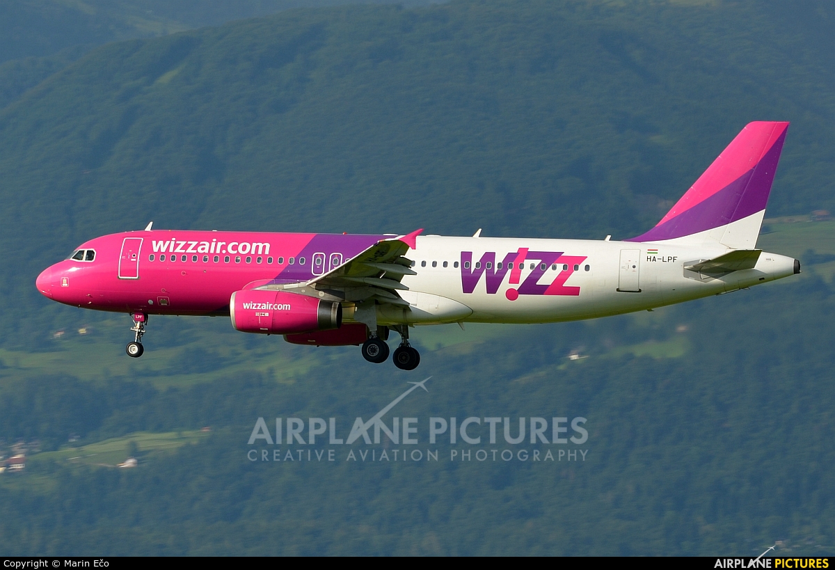 Wizz Air HA-LPF aircraft at Ljubljana - Brnik