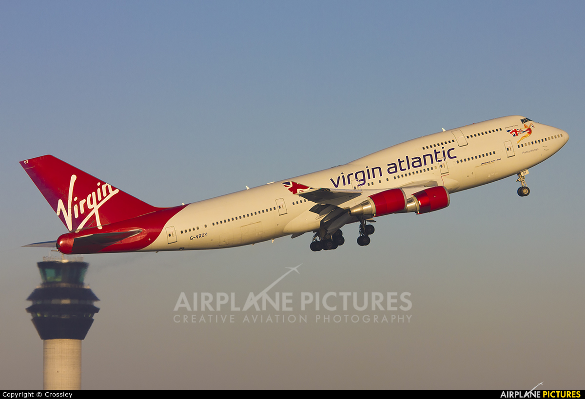 Virgin Atlantic G-VROY aircraft at Manchester
