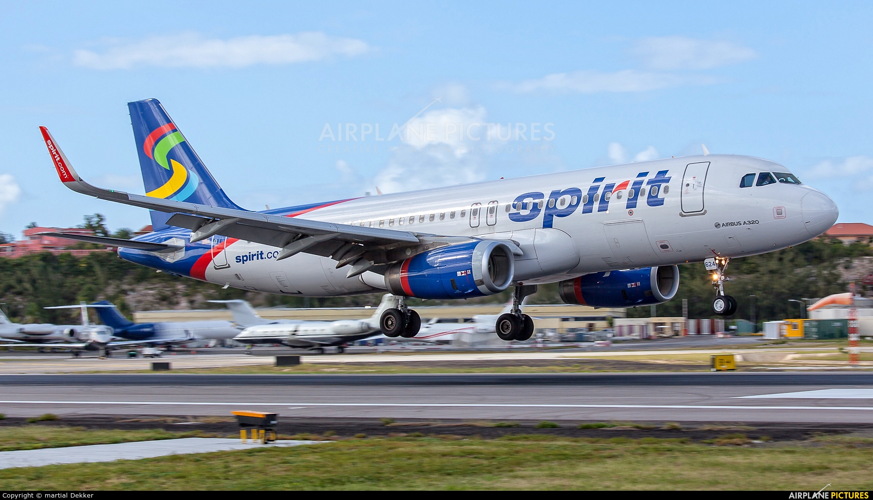 Spirit Airlines N624NK aircraft at Sint Maarten - Princess Juliana Intl