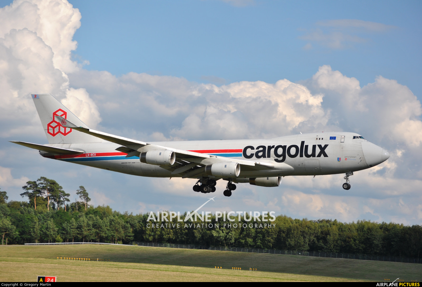 Cargolux LX-RCV aircraft at Luxembourg - Findel
