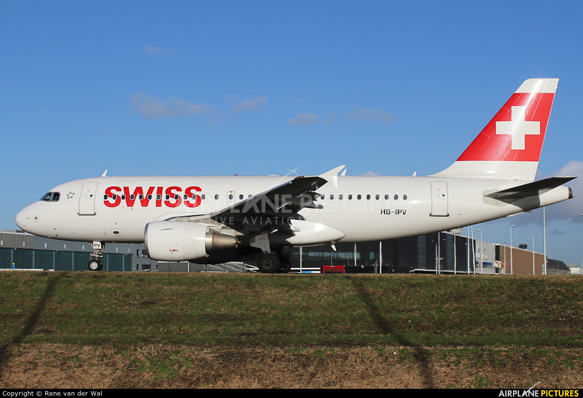 Swiss HB-IPV aircraft at Amsterdam - Schiphol