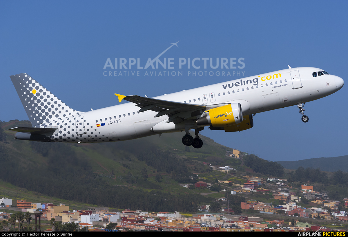 Vueling Airlines EC-LVC aircraft at Tenerife Norte - Los Rodeos