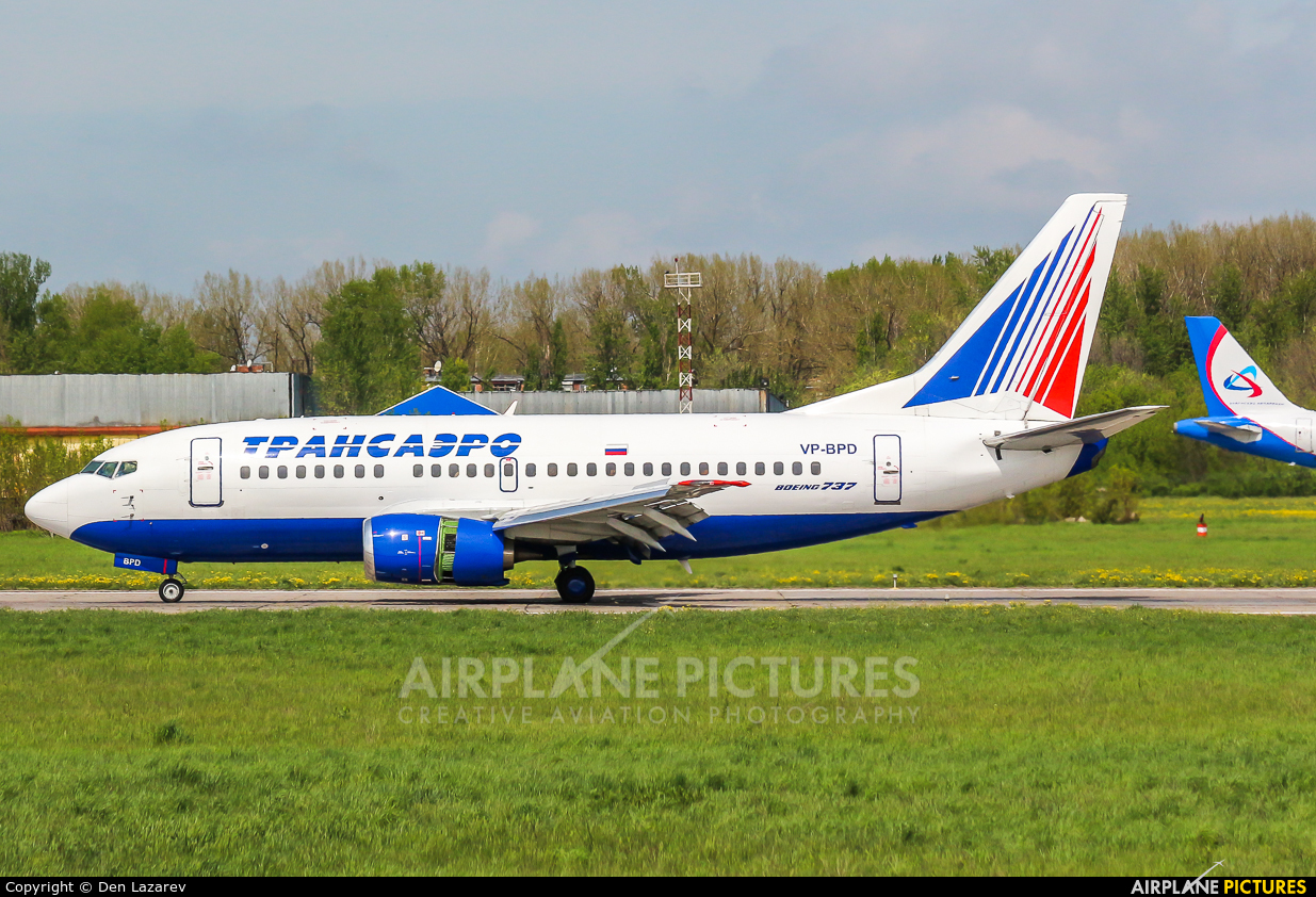 Transaero Airlines VP-BPD aircraft at Rostov-on-Don