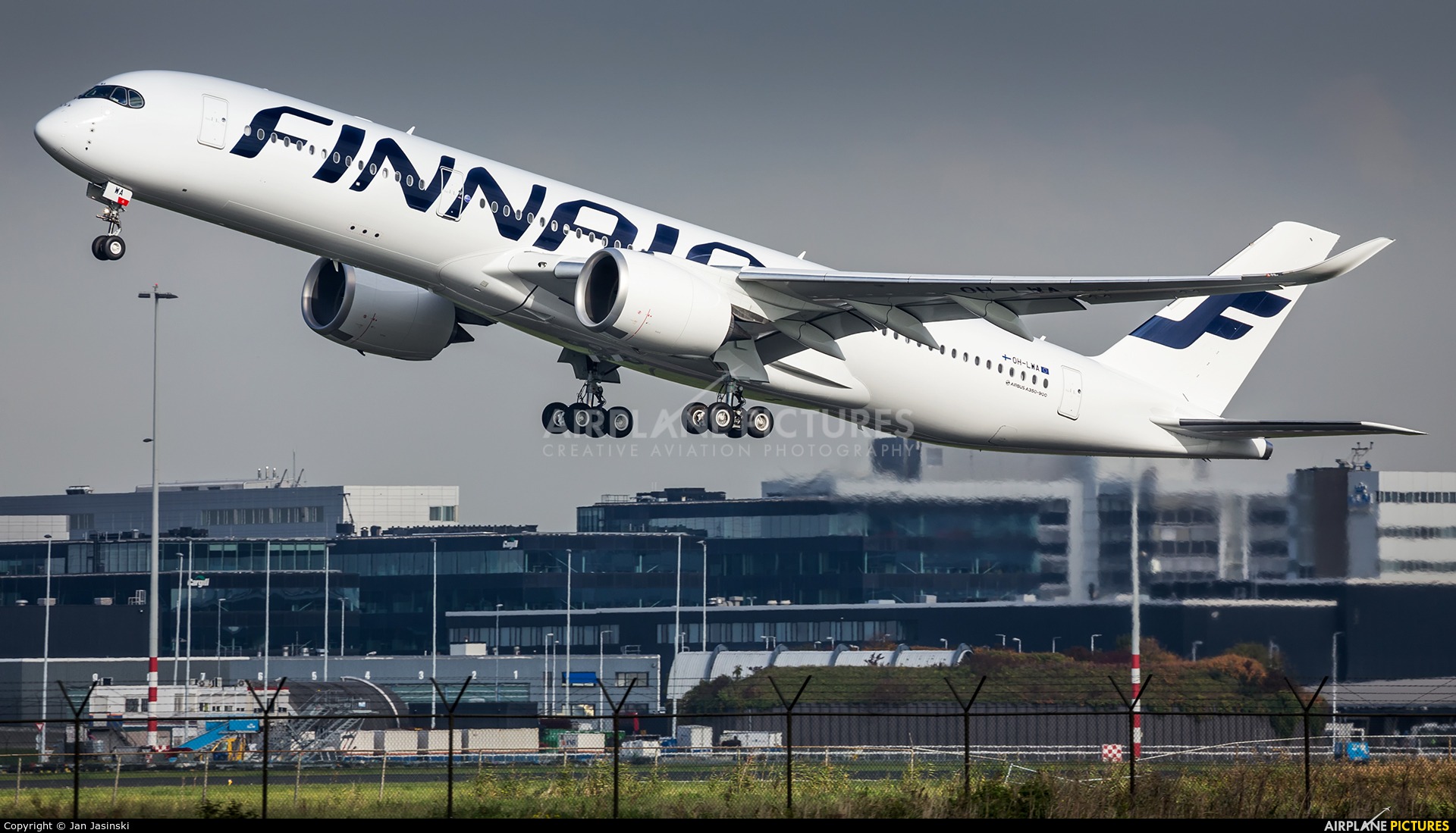 Finnair OH-LWA aircraft at Amsterdam - Schiphol