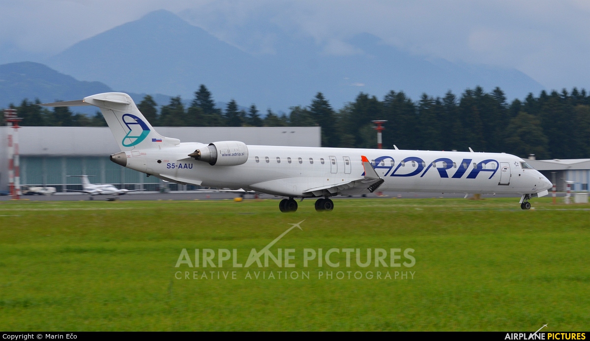 Adria Airways S5-AAU aircraft at Ljubljana - Brnik