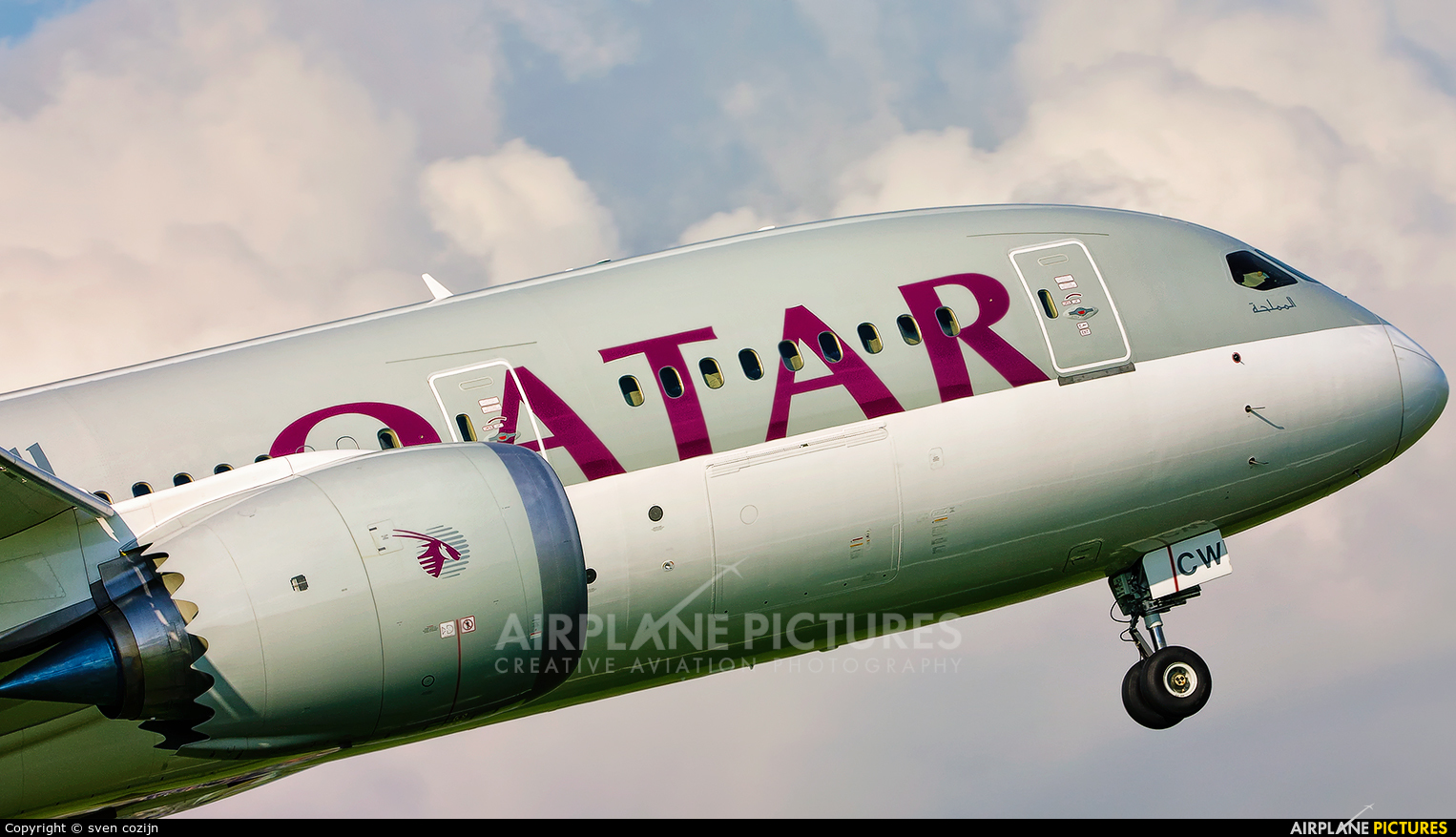 Qatar Airways A7-BCW aircraft at Amsterdam - Schiphol