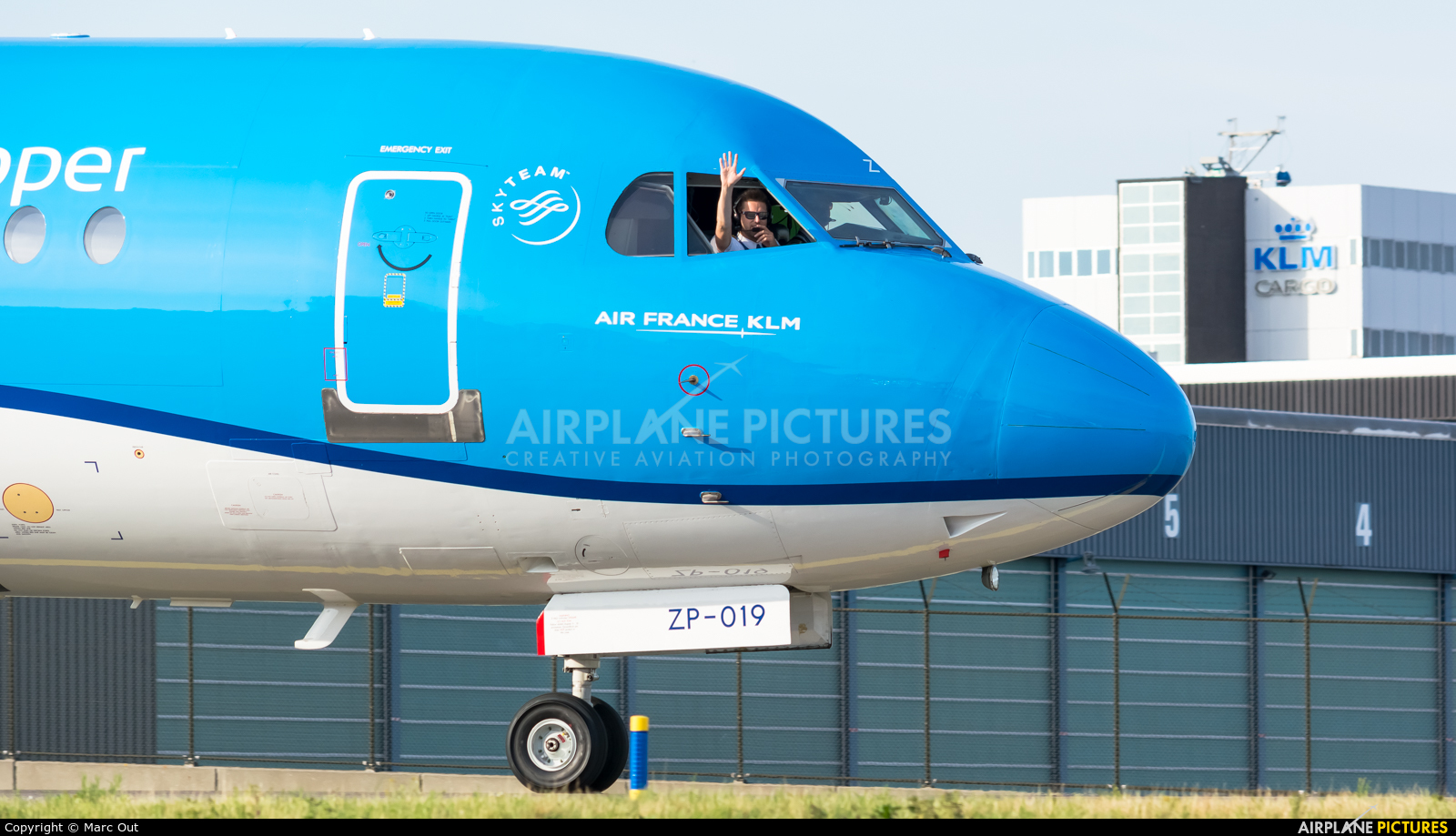 KLM Cityhopper PH-KZP aircraft at Amsterdam - Schiphol