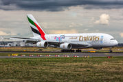 A6-EDB - Emirates Airlines Airbus A380 aircraft