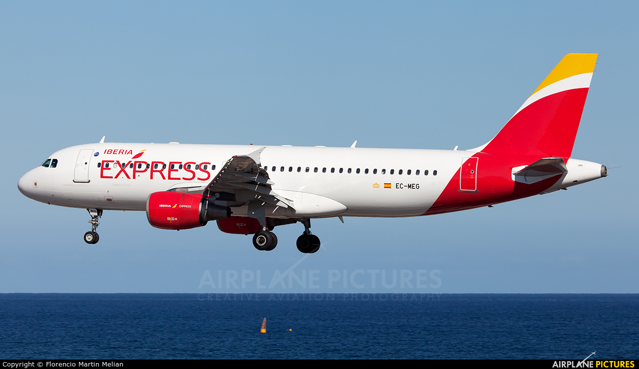 Iberia Express EC-MEG aircraft at Lanzarote - Arrecife