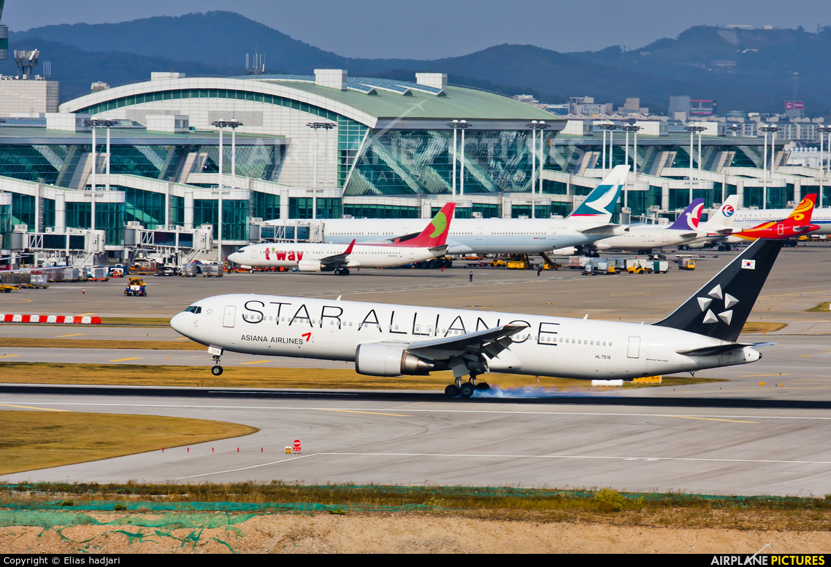 Asiana Airlines HL7516 aircraft at Seoul - Incheon