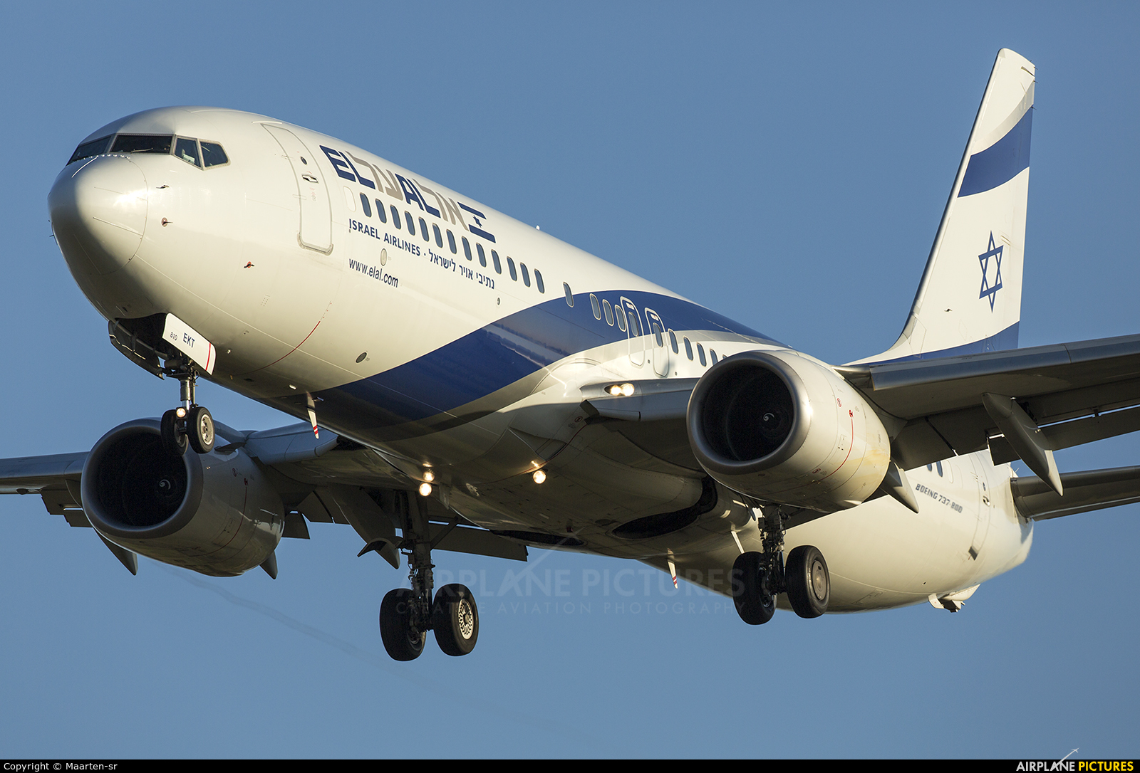 El Al Israel Airlines 4X-EKT aircraft at Amsterdam - Schiphol