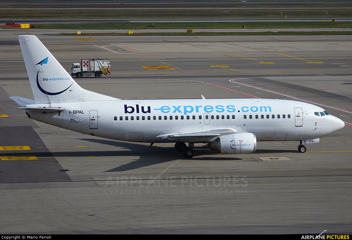 Blu Express I-BPAL aircraft at Milan - Malpensa