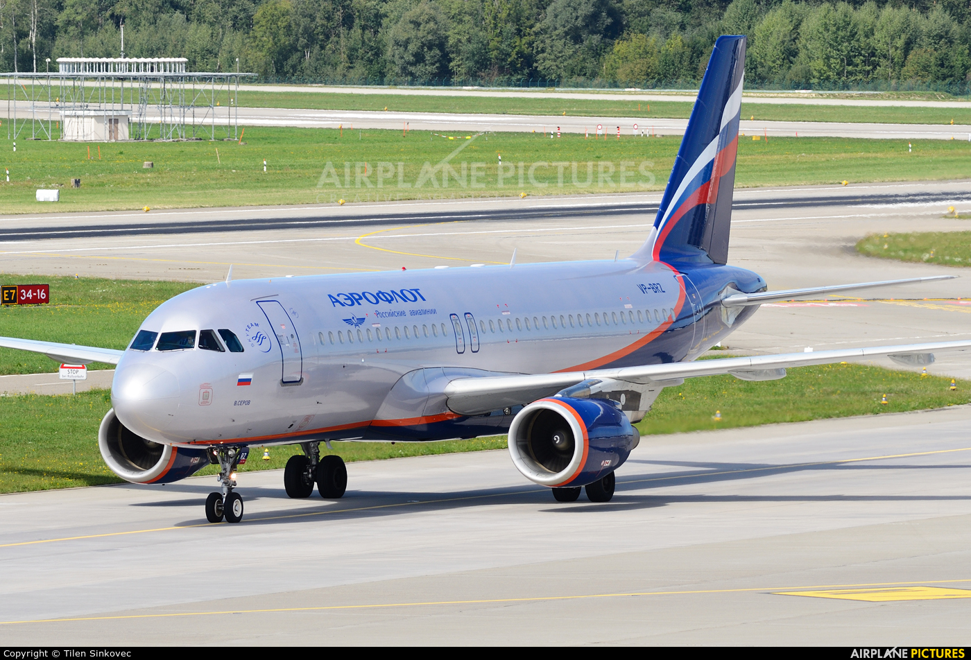 Aeroflot VP-BRZ aircraft at Zurich