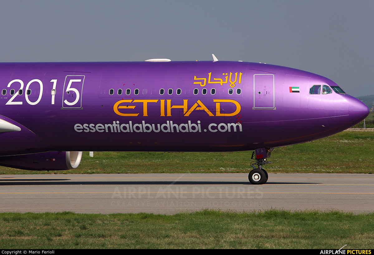 Etihad Airways A6-AFA aircraft at Milan - Malpensa