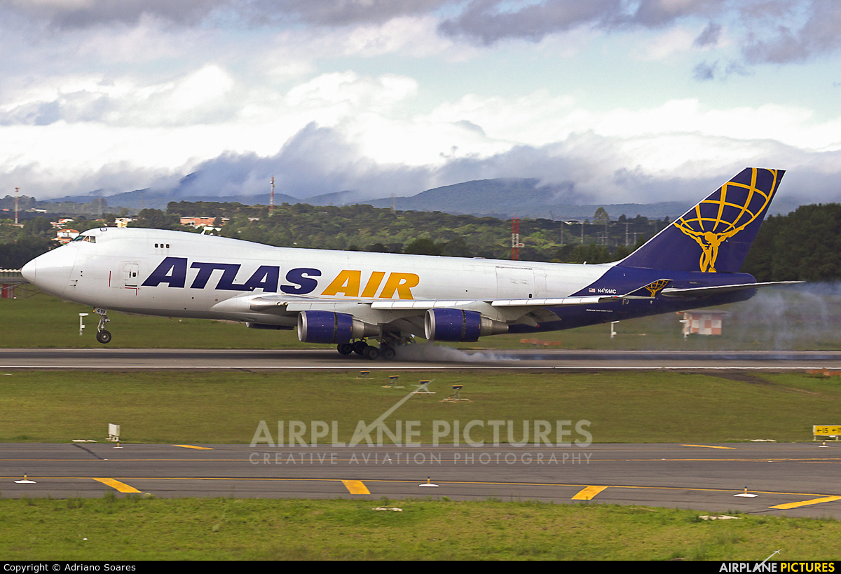 Atlas Air N419MC aircraft at Curitiba -  Afonso Pena