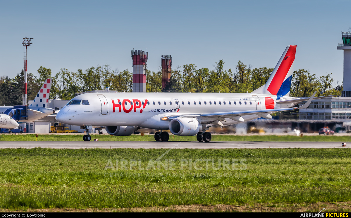 Air France - Hop! F-HBLA aircraft at Zagreb