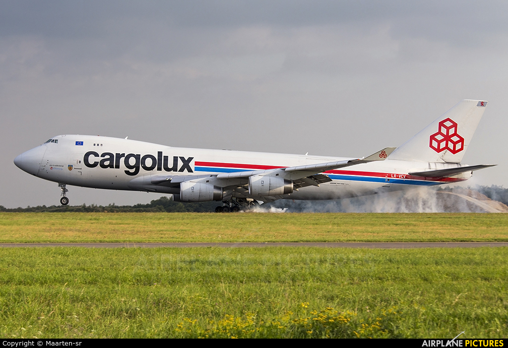 Cargolux LX-VCV aircraft at Luxembourg - Findel