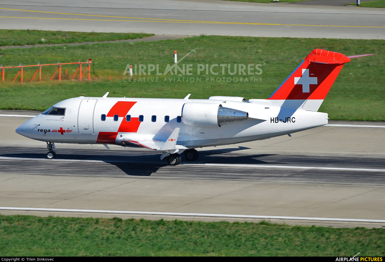 REGA Swiss Air Ambulance  HB-JRC aircraft at Zurich