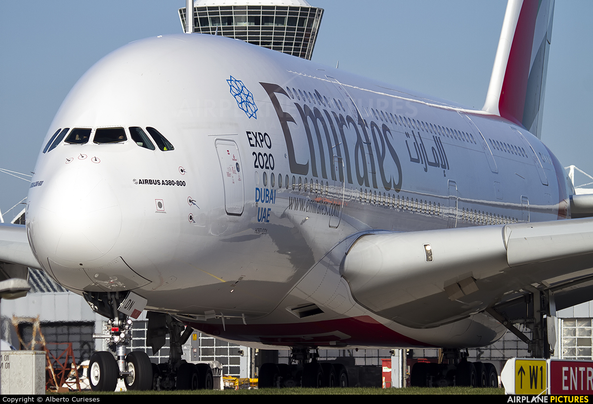Emirates Airlines A6-EDN aircraft at Munich