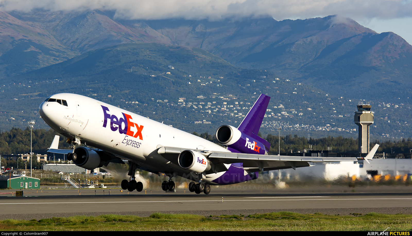 FedEx Federal Express N527FE aircraft at Anchorage - Ted Stevens Intl / Kulis Air National Guard Base
