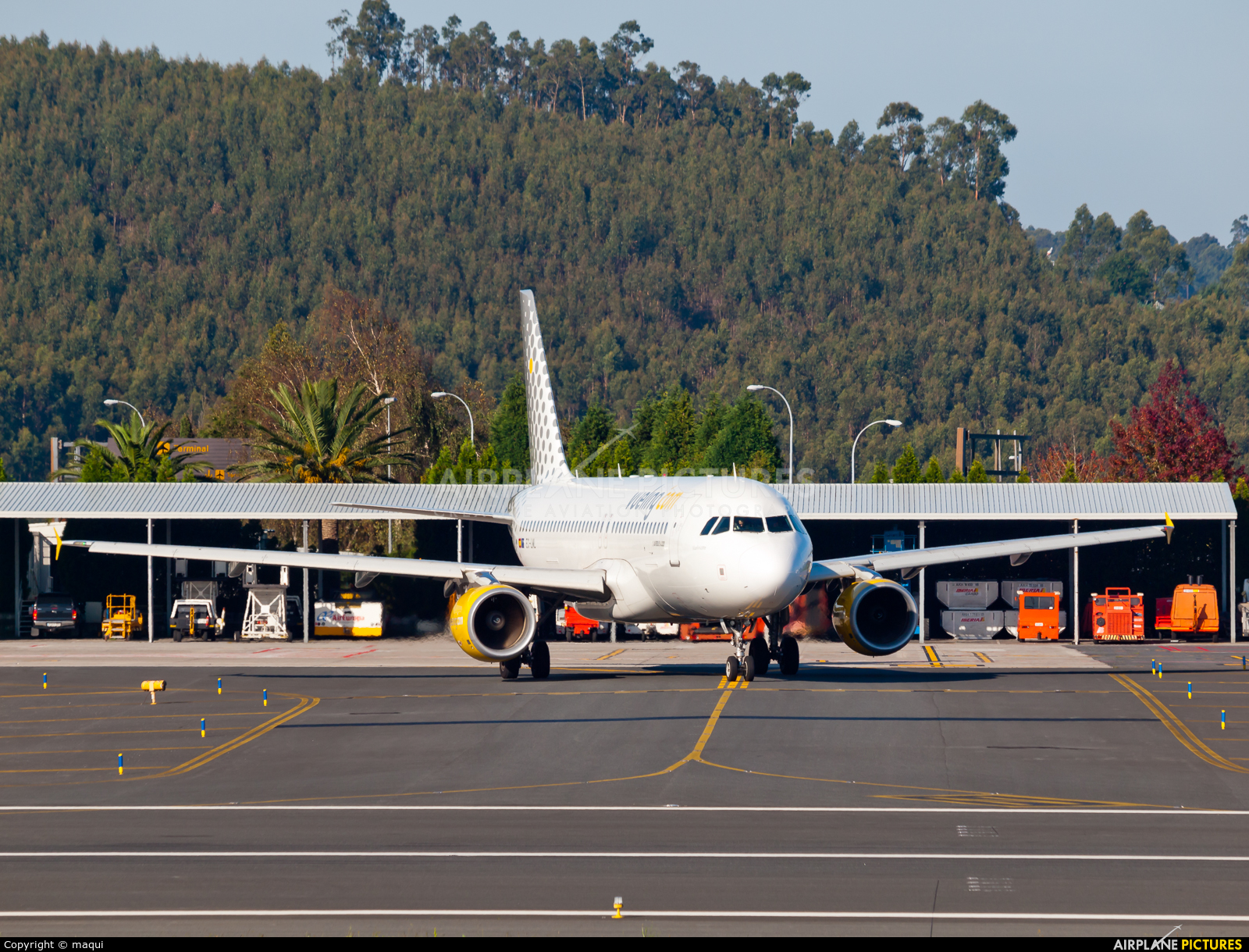 Vueling Airlines EC-LML aircraft at La Coruña