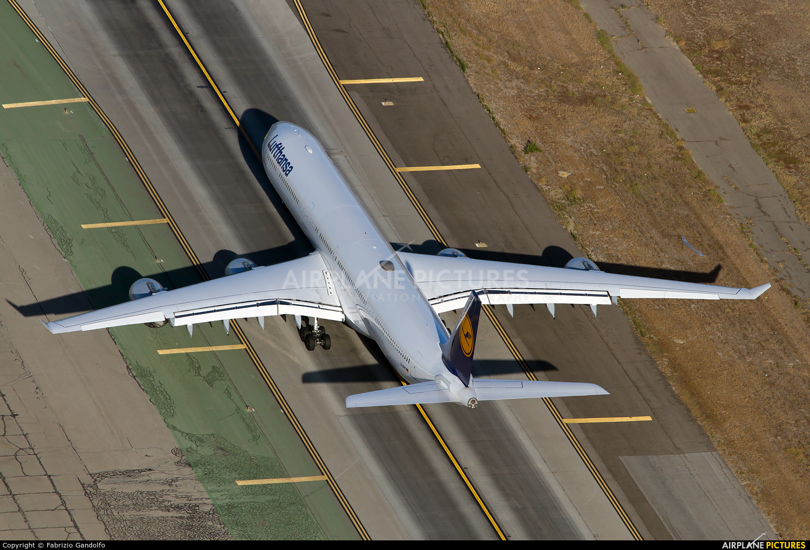 Lufthansa D-AIHK aircraft at Los Angeles Intl