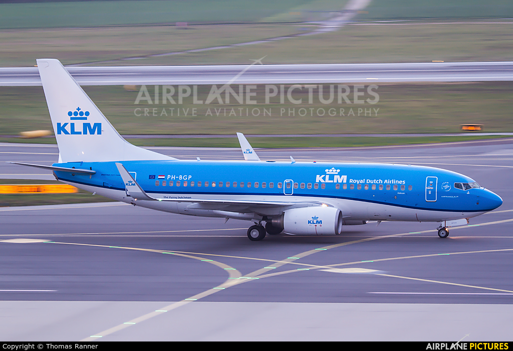 KLM PH-BGP aircraft at Vienna - Schwechat