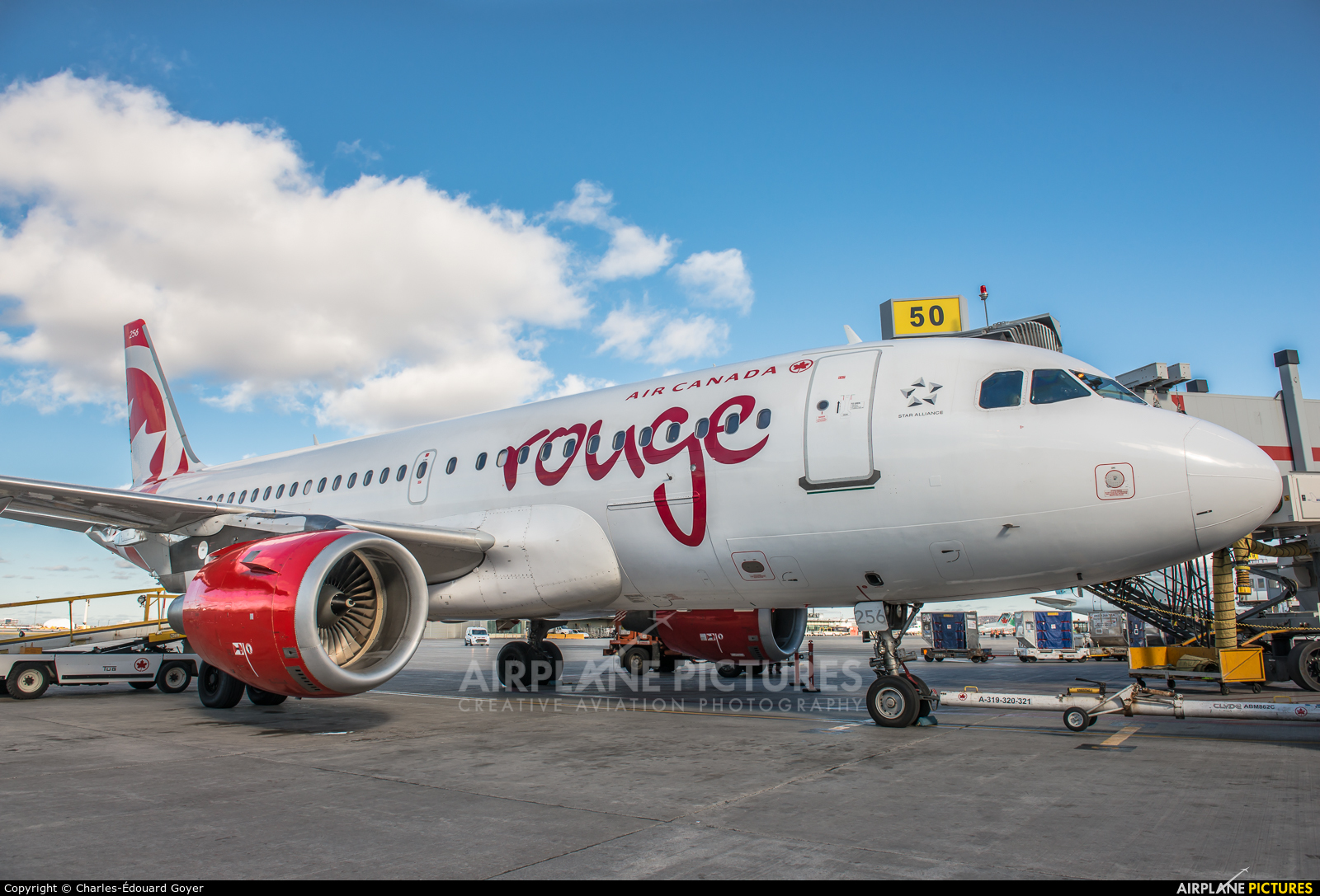 Air Canada Rouge C-FYJG aircraft at Montreal - Pierre Elliott Trudeau Intl, QC