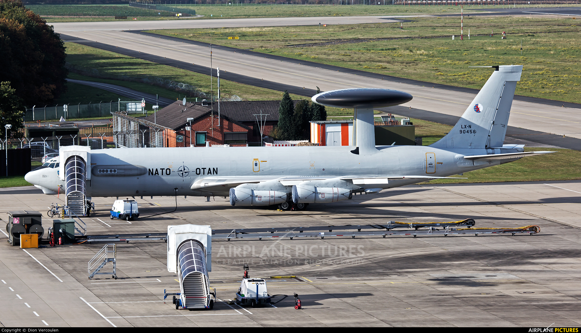 NATO LX-N90456 aircraft at Geilenkirchen