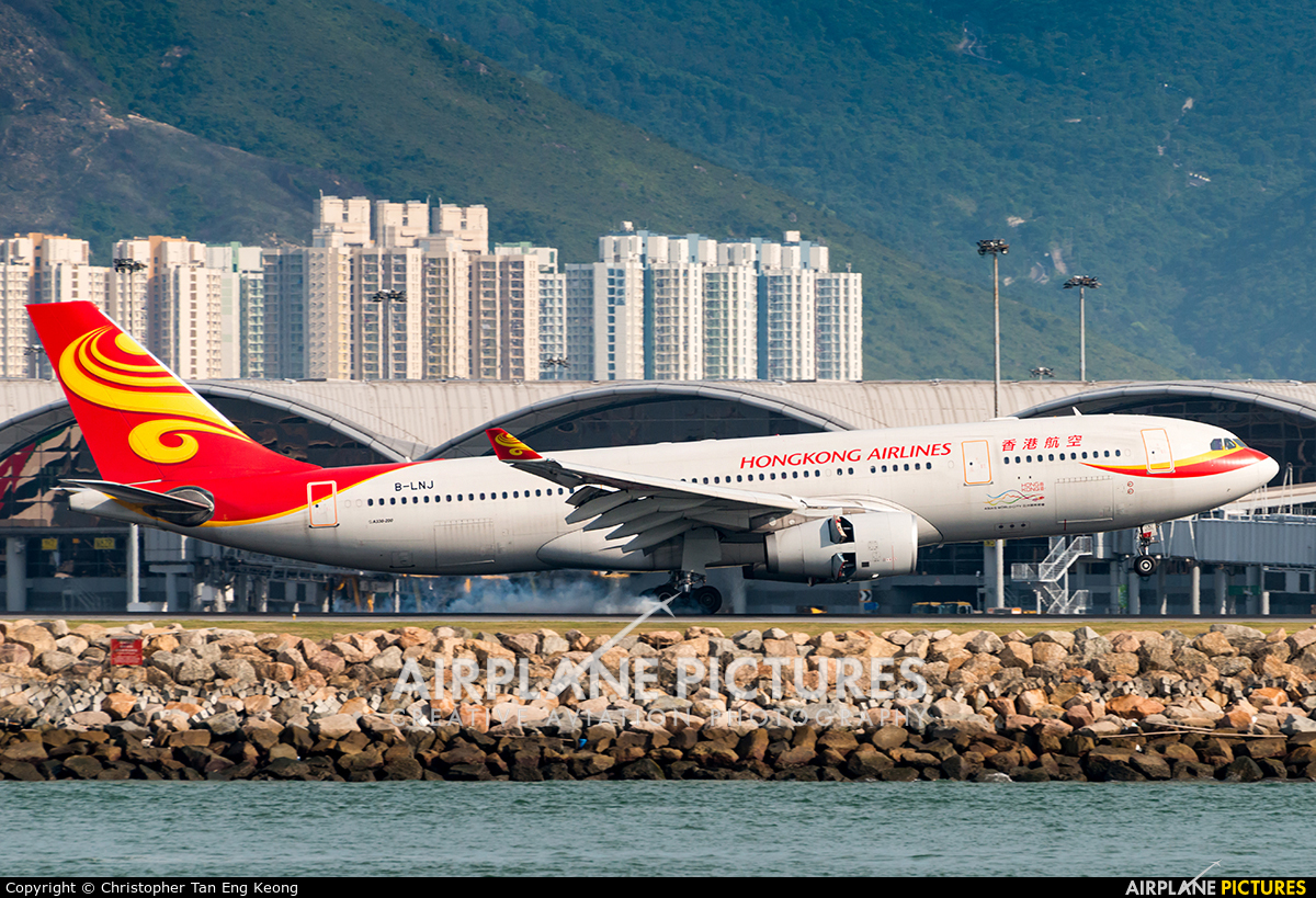 Hong Kong Airlines B-LNJ aircraft at HKG - Chek Lap Kok Intl