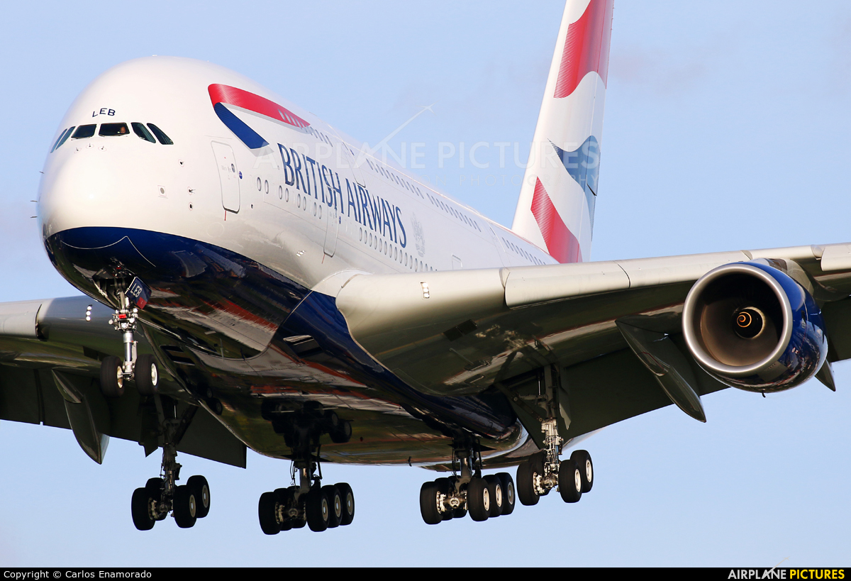 British Airways G-XLEB aircraft at London - Heathrow