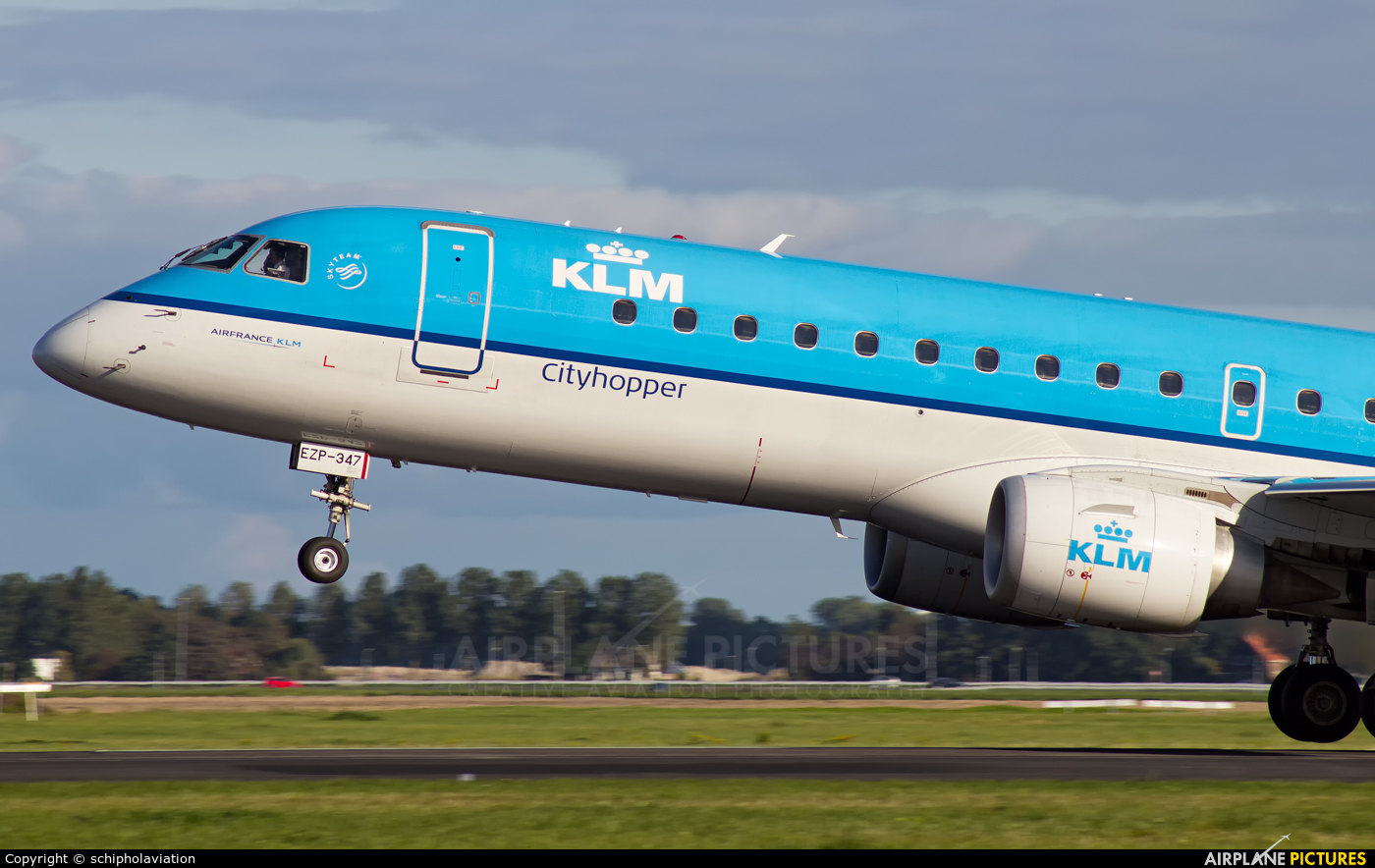 KLM Cityhopper PH-EZP aircraft at Amsterdam - Schiphol