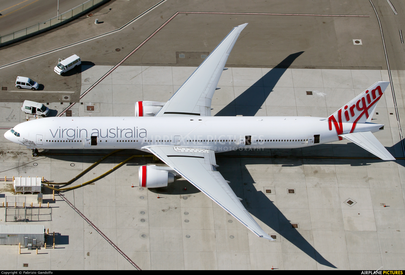 Virgin Australia VH-VPE aircraft at Los Angeles Intl