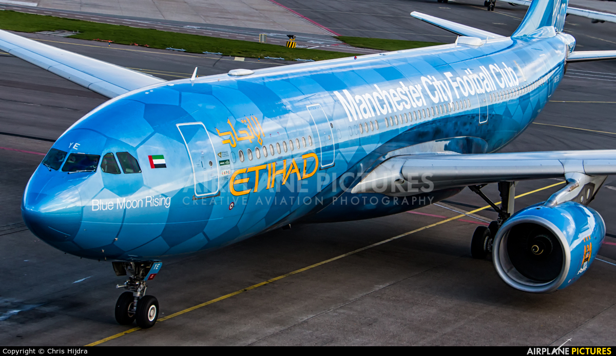 Etihad Airways A6-EYE aircraft at Amsterdam - Schiphol