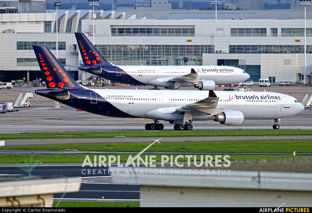 Brussels Airlines OO-SFM aircraft at Brussels - Zaventem