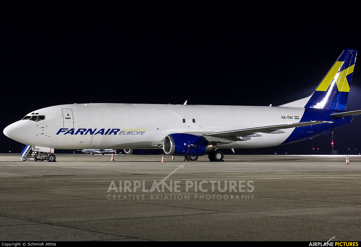 Farnair Europe HA-FAV aircraft at Budapest Ferenc Liszt International Airport