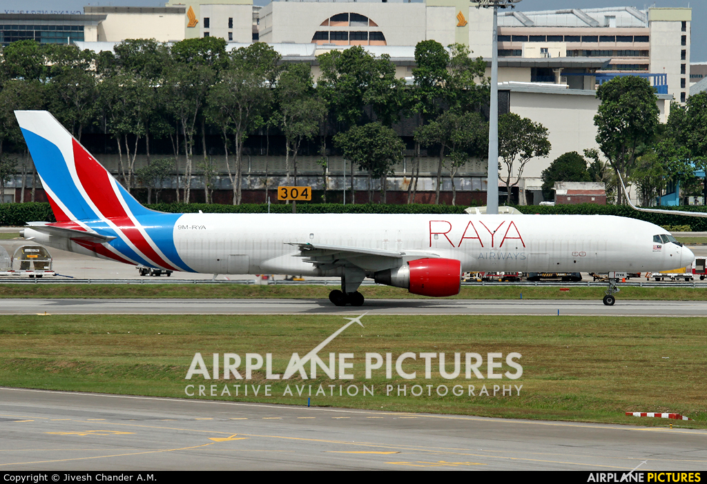 Raya Airways 9M-RYA aircraft at Singapore - Changi